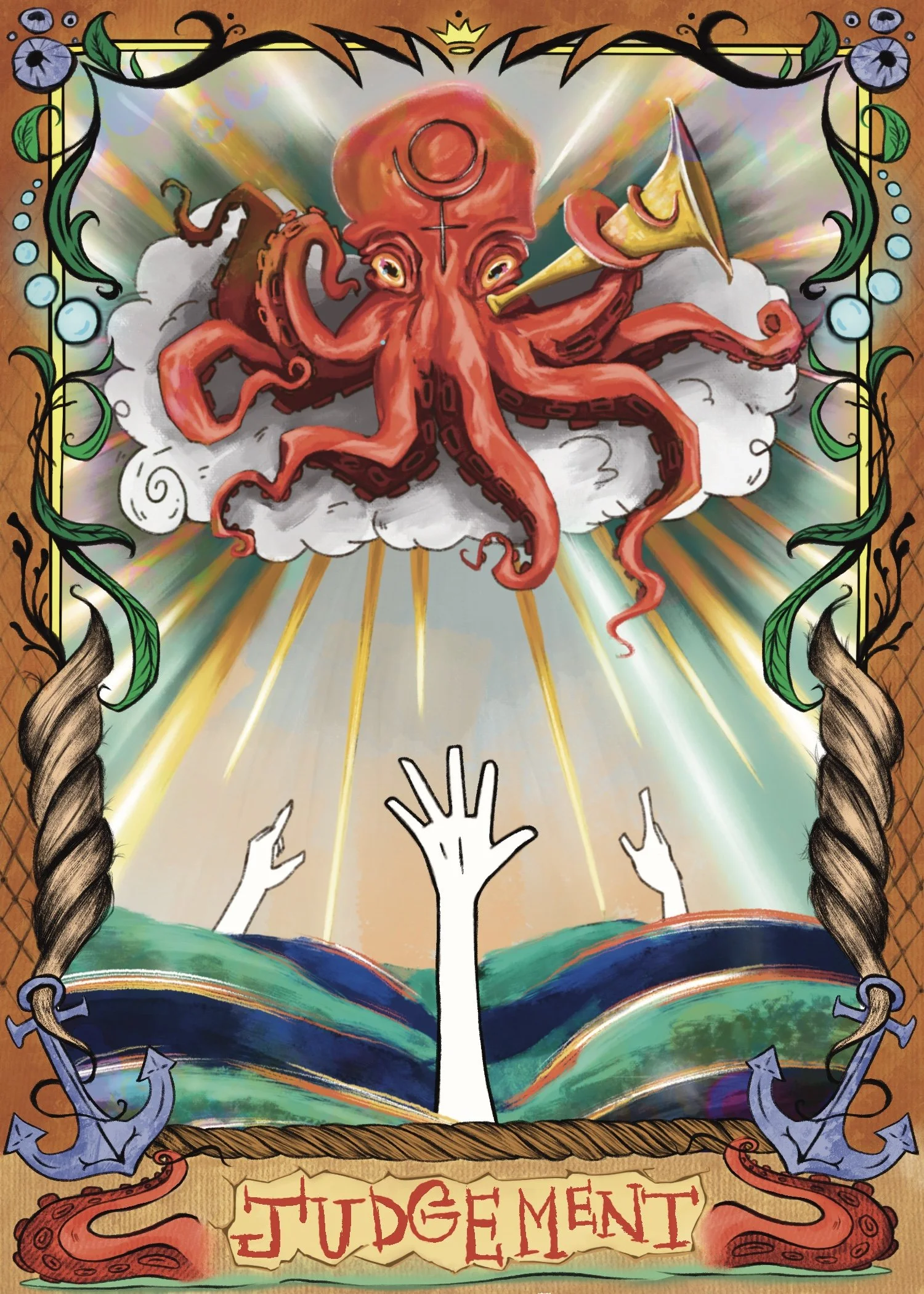 Sea Life Tarot Cards + Process
