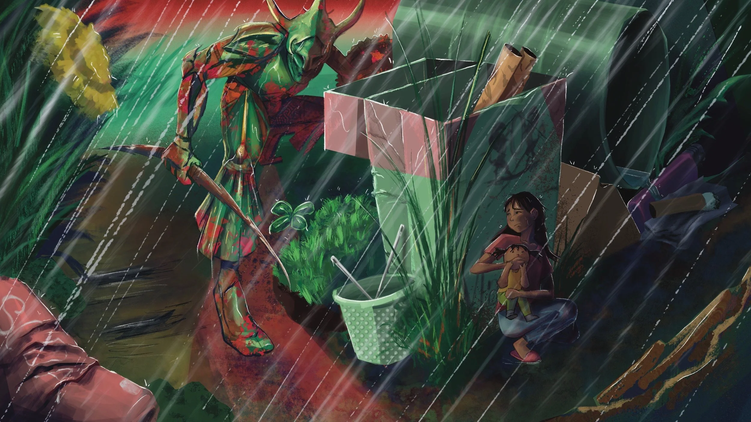 Maria Saving Her Sister