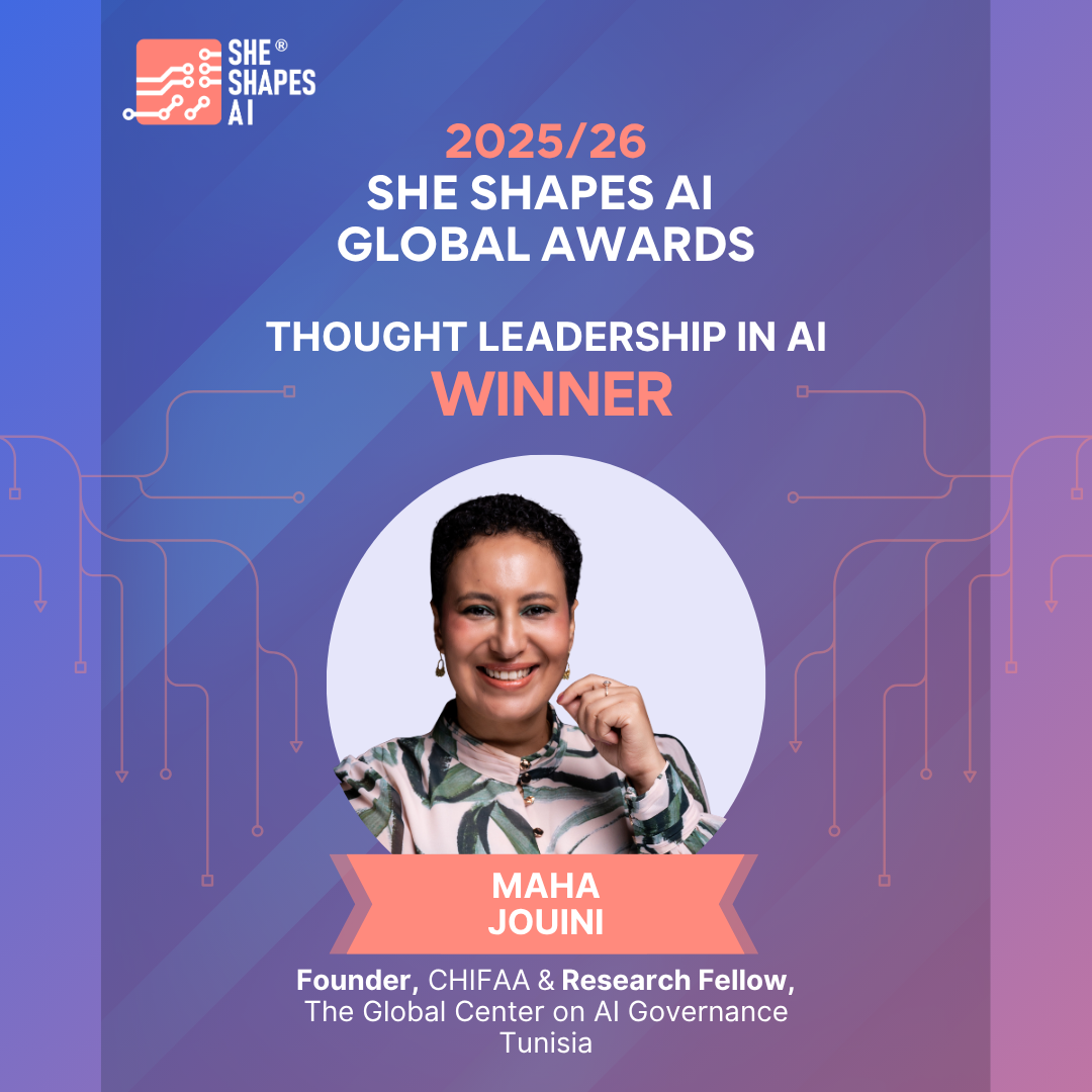 Winner Profile: How Maha Jouini is bringing Arab, Muslim and African women's voices into global AI governance