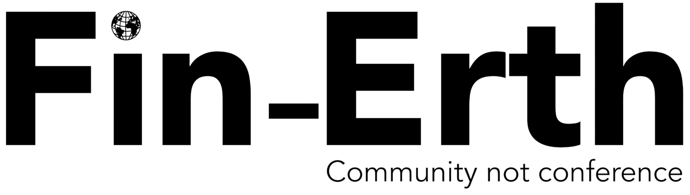 Logo with large outlined text reading 'Fifth' and smaller text underneath that says 'Community not conference'.