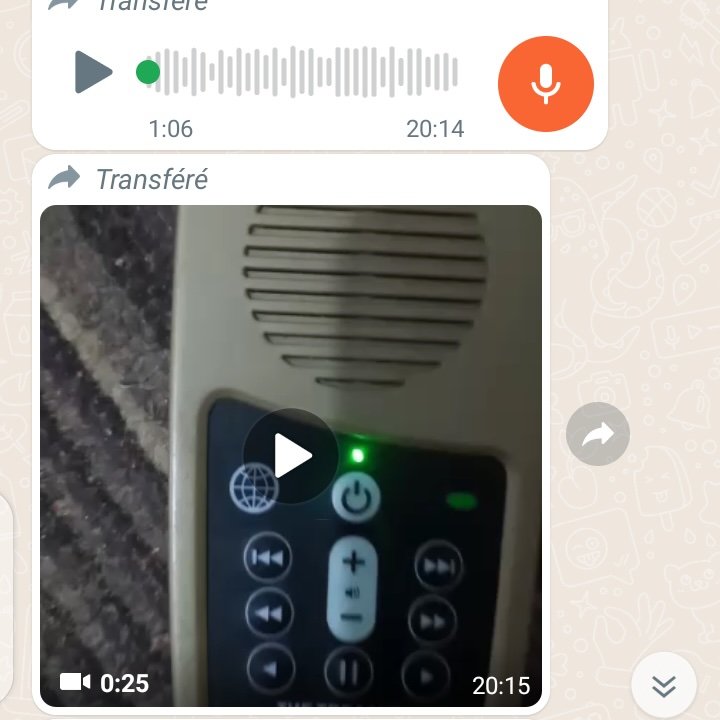 WhatsApp Message warning against Treasures (audio Bibles)