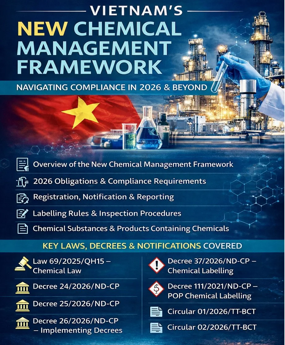 Regulatory training: CHEMICAL MANAGEMENT IN VIETNAM IN 2026.