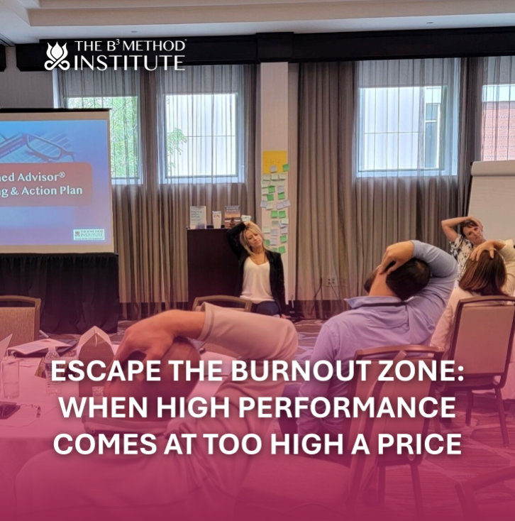 Escape the Burnout Zone: When High Performance Comes at Too High a Price