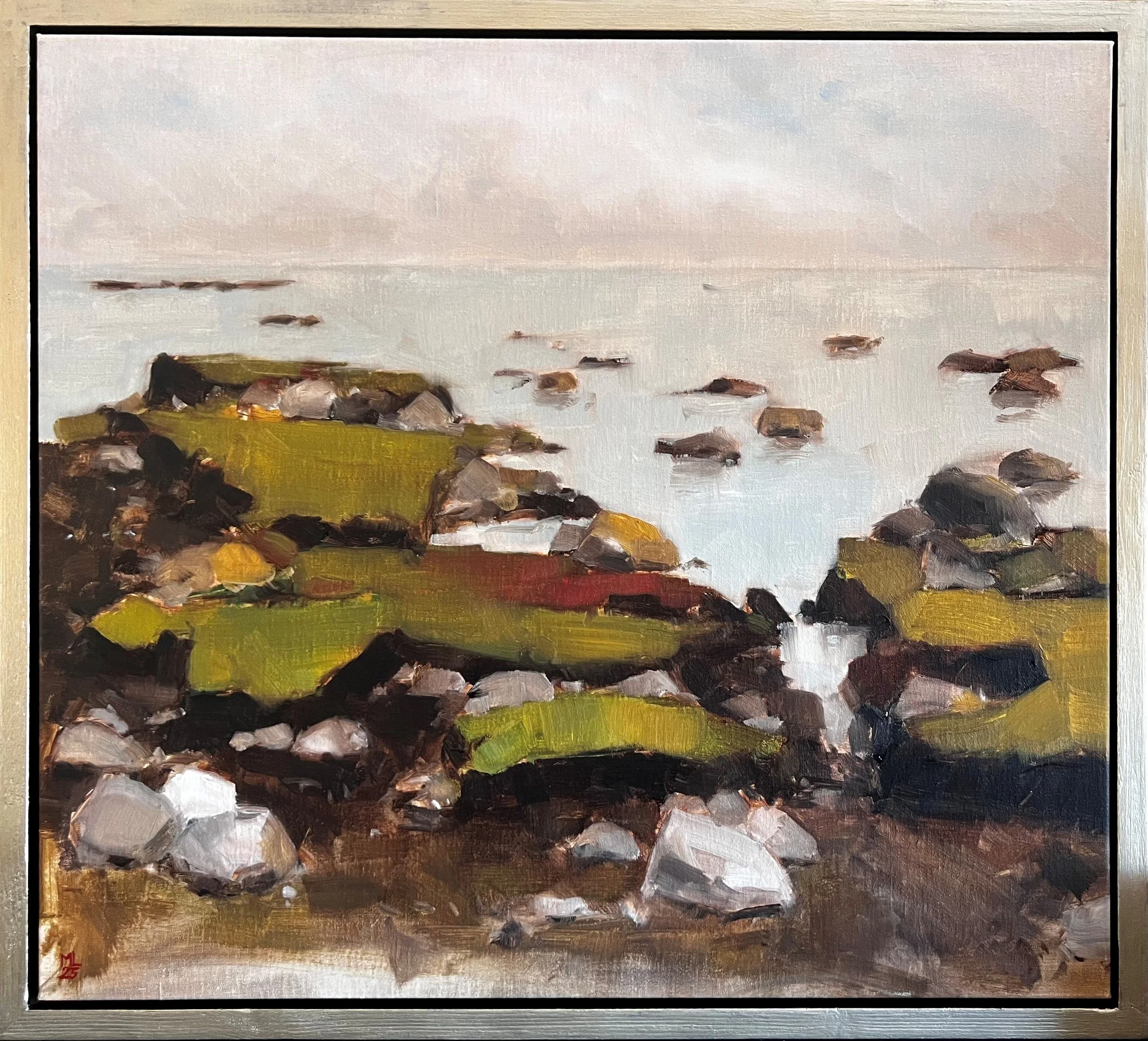 Gislövs Hammar December
olja på duk 49 x 54 cm, 2025