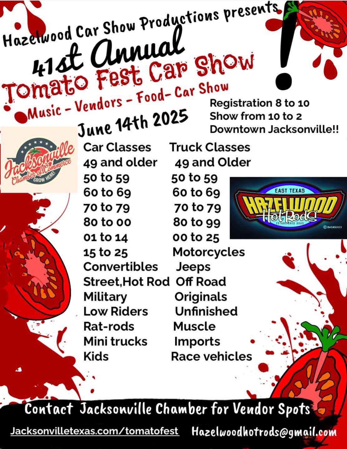 41ST ANNUAL TOMATO FEST CAR SHOW