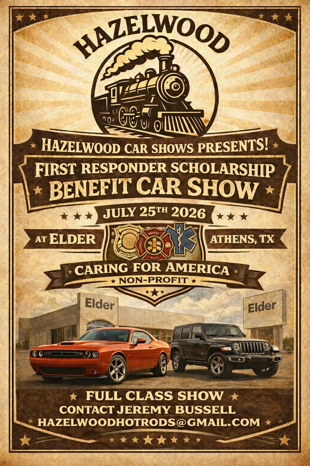 FIRST RESPONDER SCHOLARSHIP BENEFIT CAR SHOW