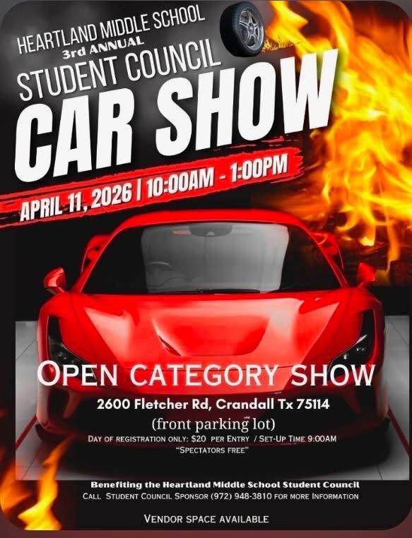 HEARTLAND MIDDLE SCHOOL CAR SHOW