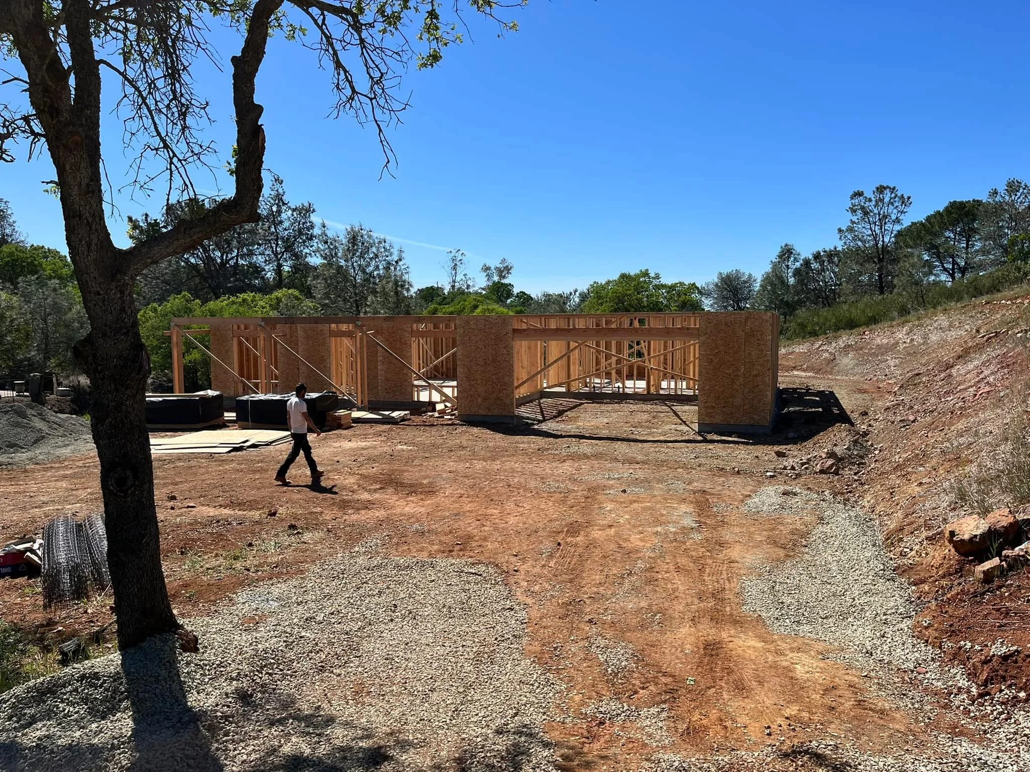 custom home construction in process