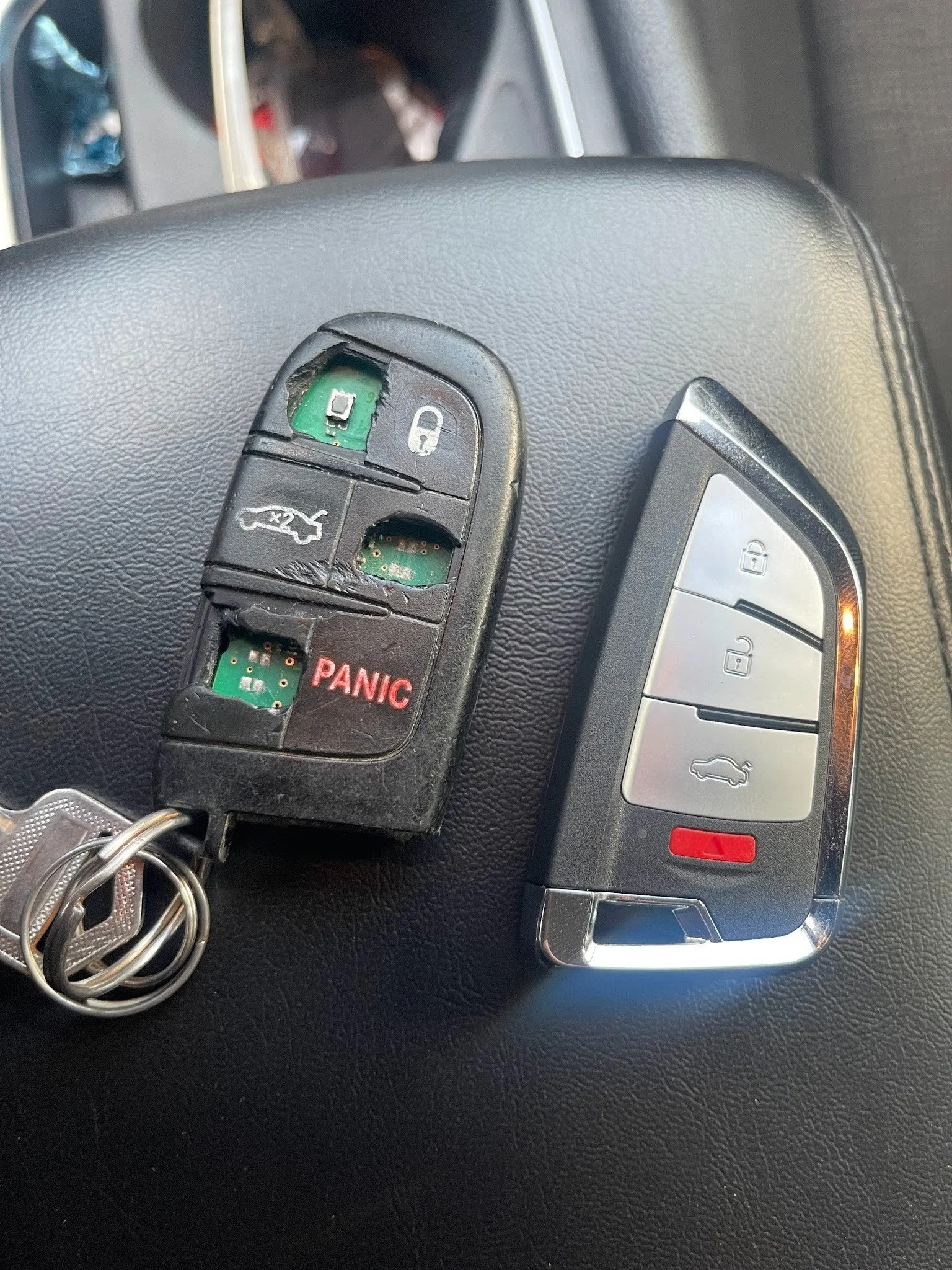Real GBP photo showing diagnostic or key programming equipment being used at a vehicle.