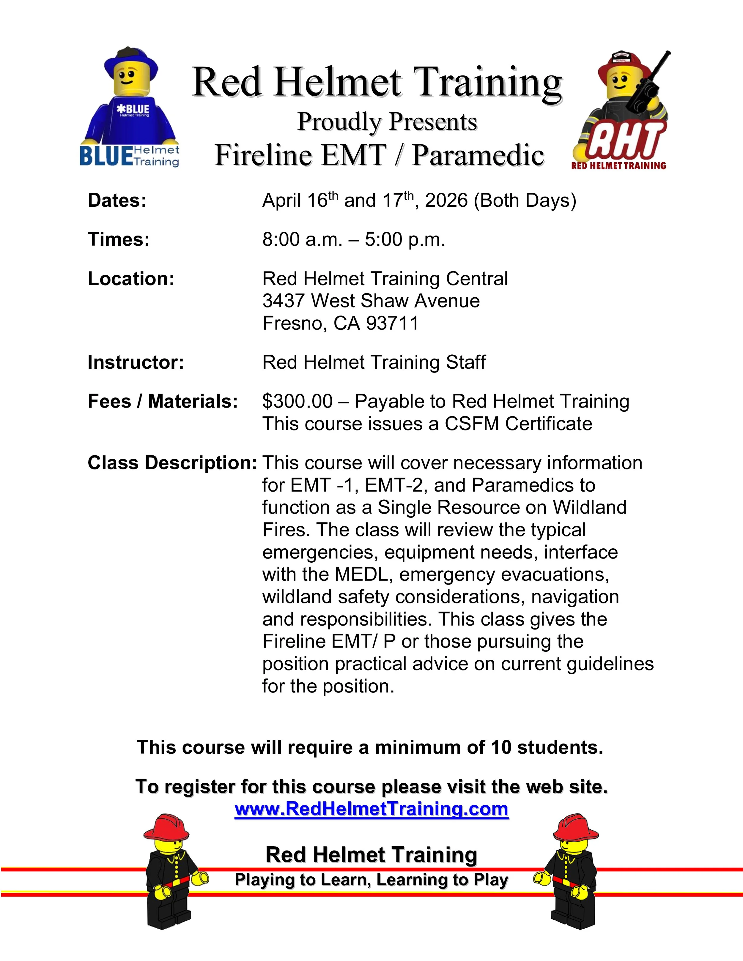 S-223 - Fireline EMT/Paramedic