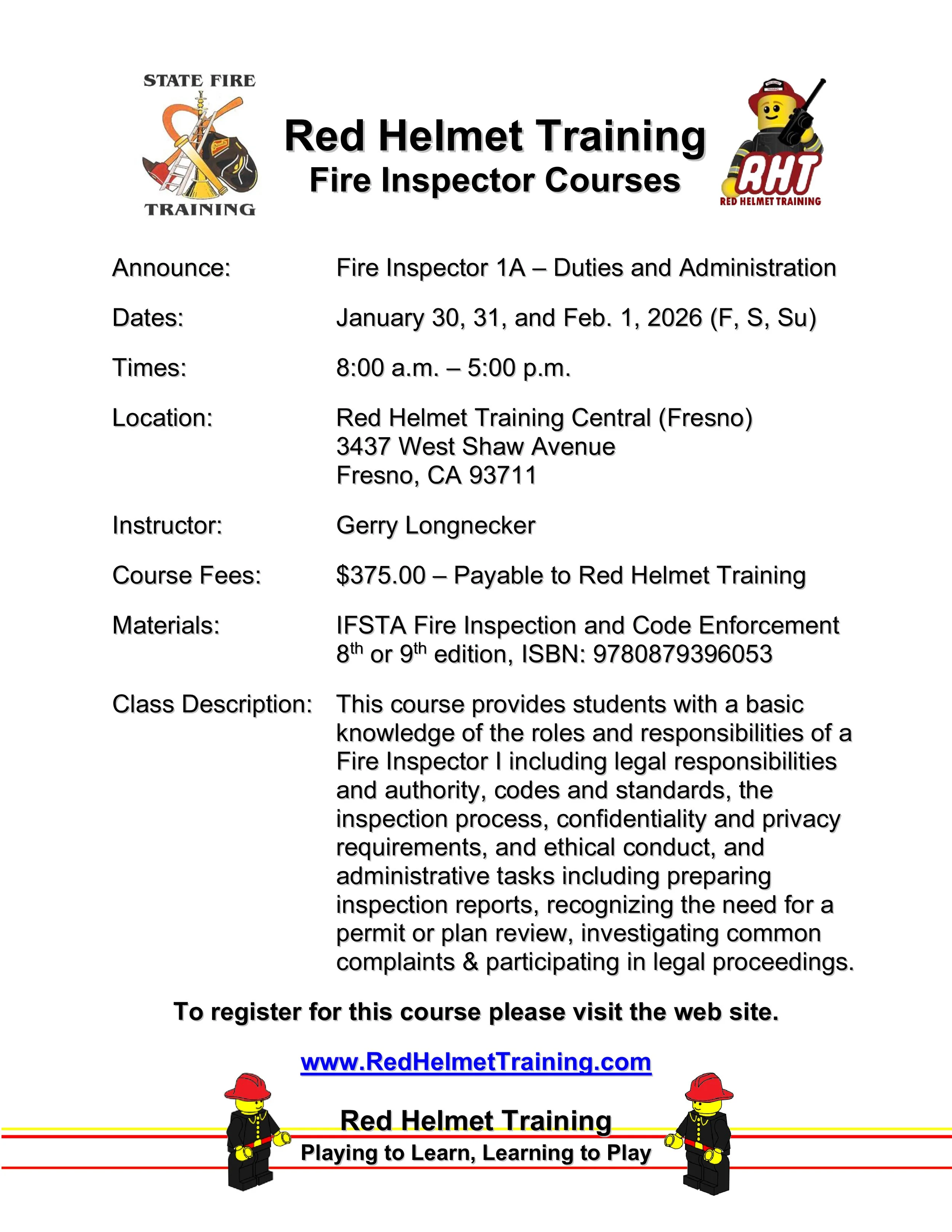 Fire Inspector 1A