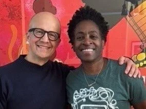 Leo Espinosa and Jacqueline Woodson