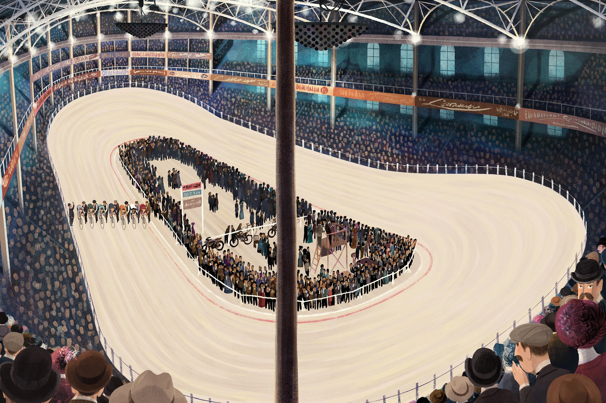 Cycling track image from book