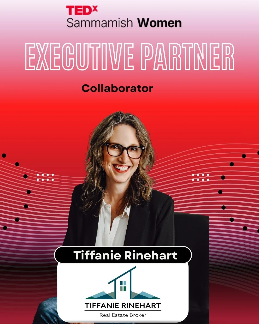 We’re thrilled to highlight Tiffanie Rinehart!
A dedicated Realtor and proud partner of TEDxSammamish Women ❤️ 
As our very first official partner, we’re deeply honored by her support of our mission.
Tiffanie shares, “I'm grateful