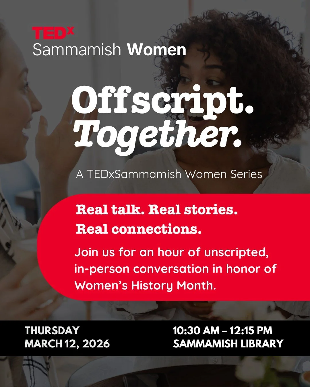 ✨ What if Women's History Month wasn't just a hashtag &mdash; but an actual hour in a room full of women who get it?

This March, we're launching something new. Something unscripted. Something that belongs to all of us.

Offscript Together is a brand