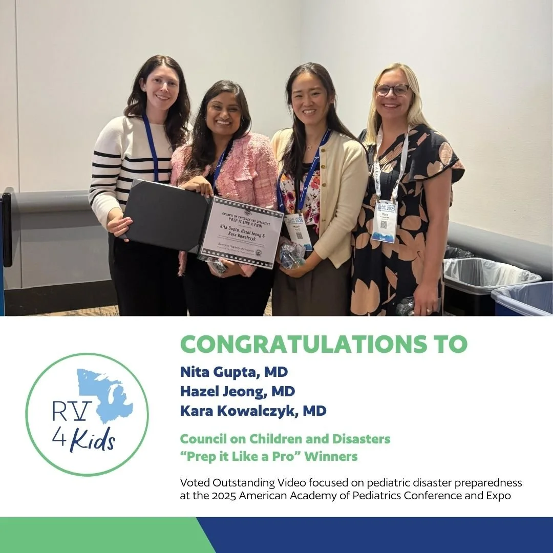 🥳👏 Congrats to Drs. Nita Gupta, Hazel Jeong, and Kara Kowalczyk for winning Best Video for Prep It Like a Pro! at AAP 2025! 

Huge shoutout to Jimmy Pesarchick for the amazing editing. 🌟🎬

#RV4K | #AAP2025