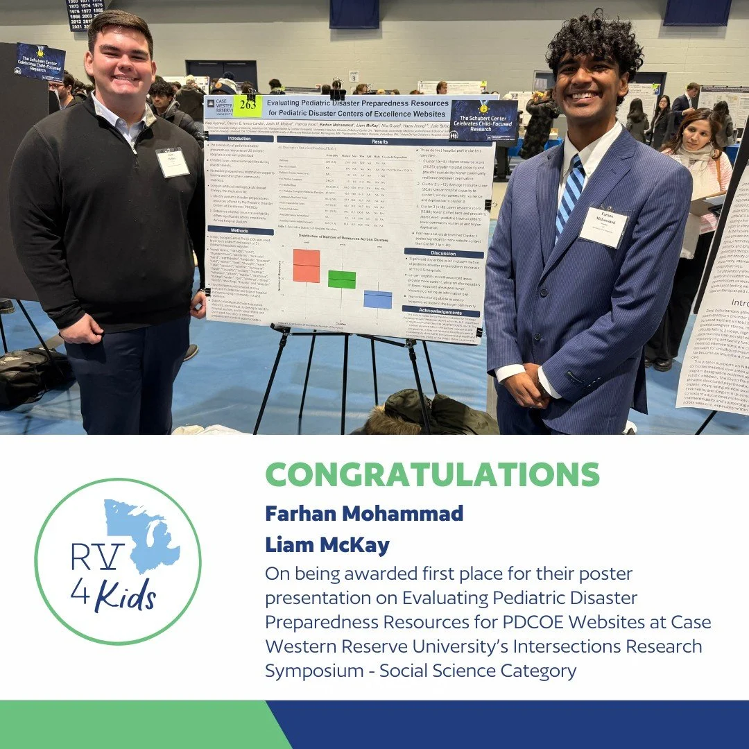 🎉 CONGRATULATIONS! 🎉

We are thrilled to celebrate Farhan Mohammad and Liam McKay for winning First Place at Case Western Reserve University&rsquo;s Intersections Research Symposium in the Social Science category!

Their outstanding poster presenta