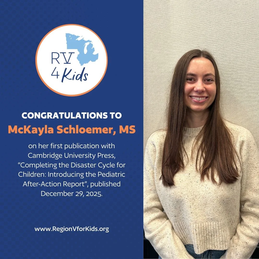 Congratulations to McKayla Schloemer, MS, on her first publication with @cambridgeuniversitypress &mdash; the Pediatric After-Action Report!

This important work provides a structured way for emergency managers, healthcare professionals, and communit