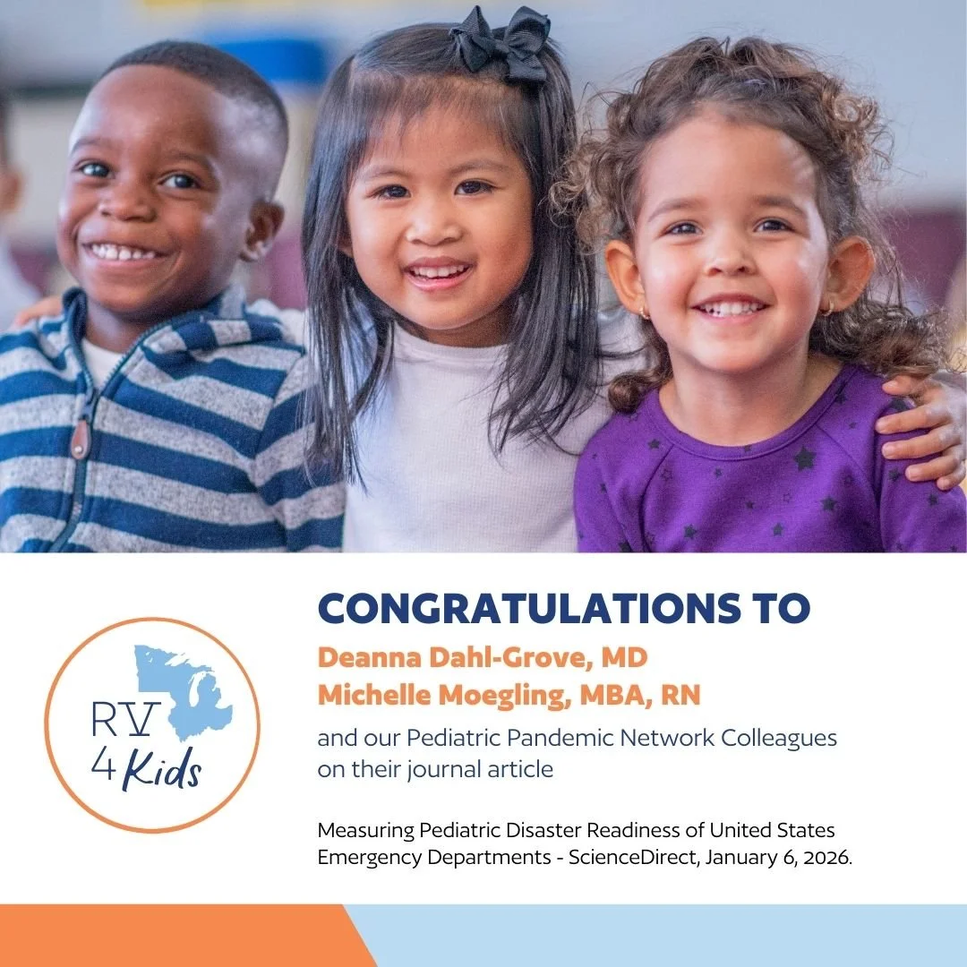 Congratulations to Region V for Kids and our partners - @wrap_em, @g7pedsdisaster, @pedspandemicnetwork and @emsciic - on their publication in ScienceDirect! 

Their work explores how prepared U.S. emergency departments are for pediatric disasters by