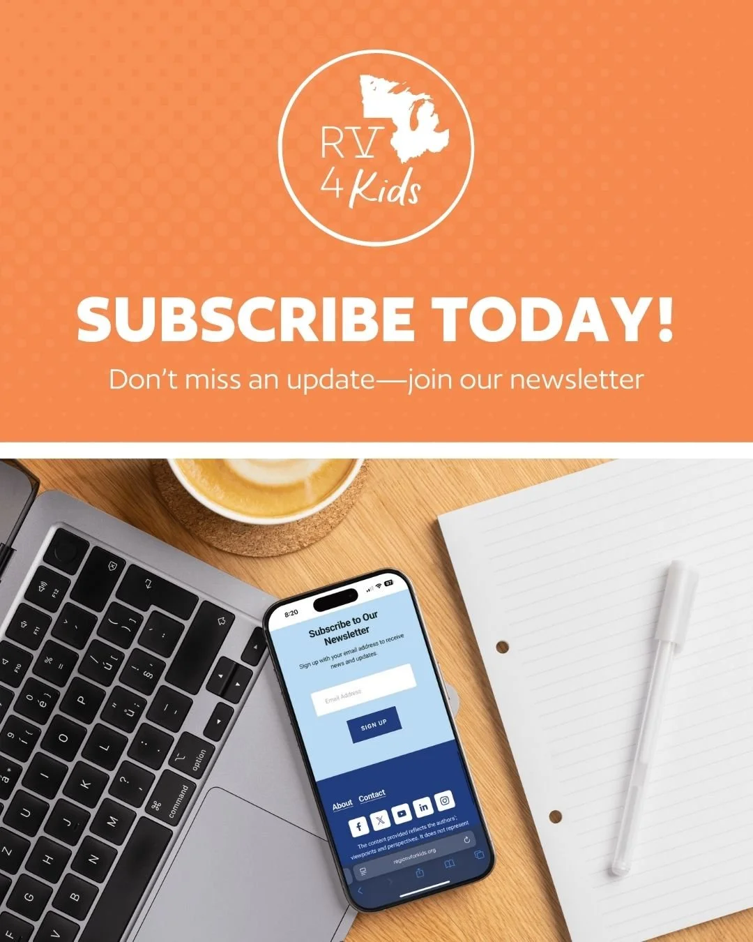 Get the latest updates, resources, and tips delivered straight to your inbox.

Subscribe to our newsletter today - visit the link in our bio!

#RV4K | #PediatricPreparedness