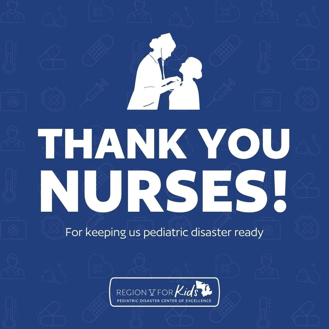 This Nurses Week, we&rsquo;re proud to recognize the dedicated nurses across our region who support Region V for Kids and champion pediatric disaster preparedness every day. 💙

#RV4K | #NursesWeek | #PediatricPreparedness