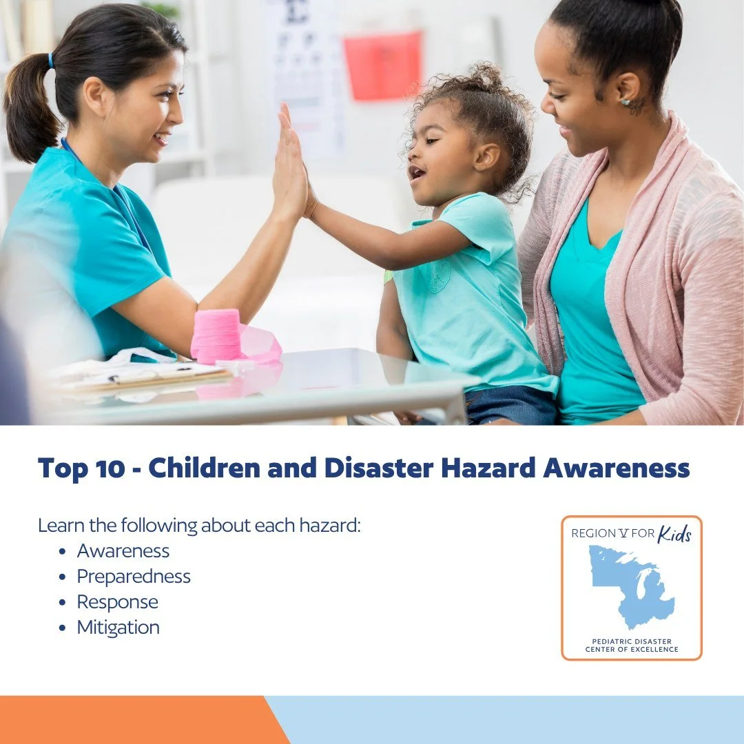 New from Region V for Kids! Our Top 10 Children &amp; Disaster Hazard Awareness booklet is now available&mdash;packed with essential information for families, schools, and childcare providers across our region.

From tornadoes and flooding to power o
