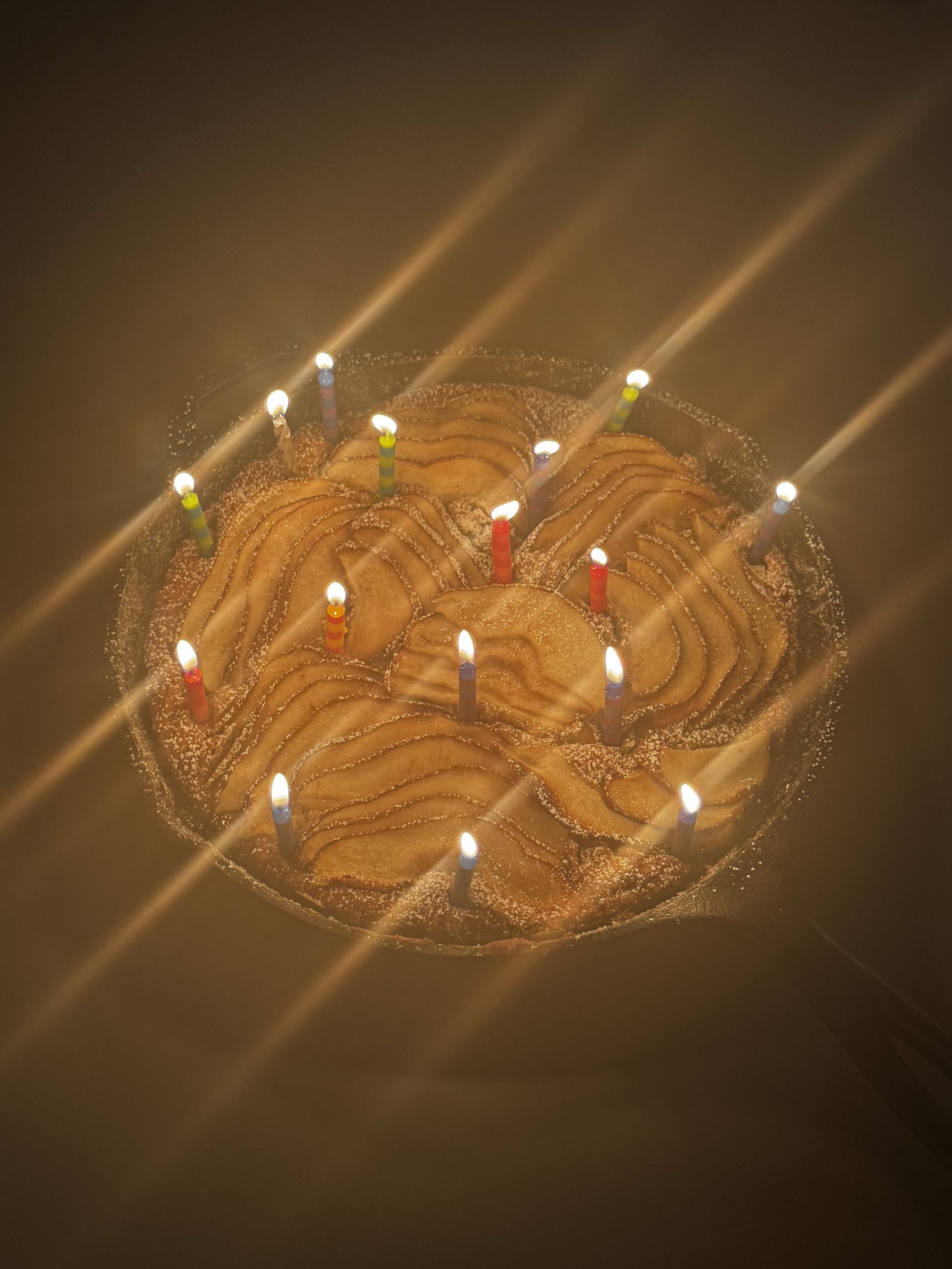 spiced pear cake