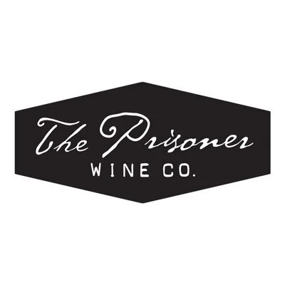 Logo of The Prisoner Wine Co. in black and white.
