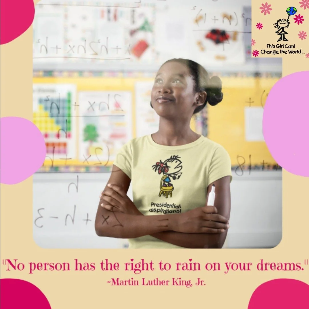 "No Person Has the Right to Rain On Your Dreams" ~Martin Luther King, Jr.
Don't Wish Upon a Star...Reach for One!
#ThisGirlCanChangetheWorld
#MLKDAY
#MartinLutherKingJr
#Believeinthepowerofyourdreams
#DreamBig