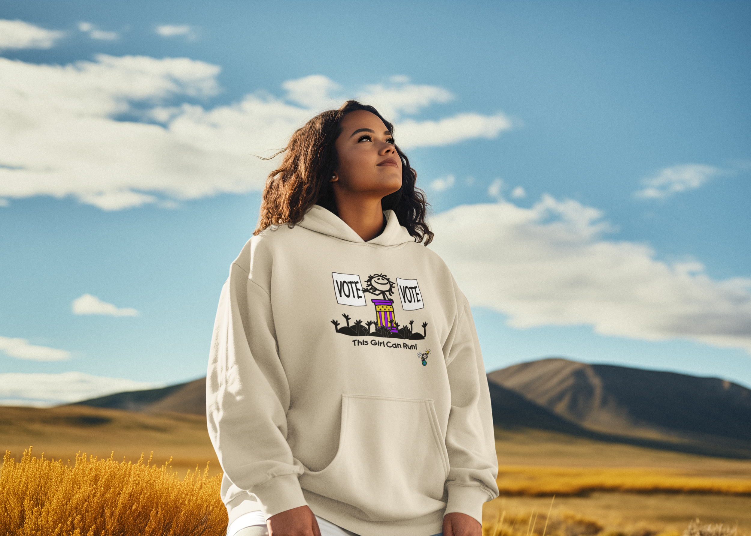 This Girl Can! Run Unisex Hoodie