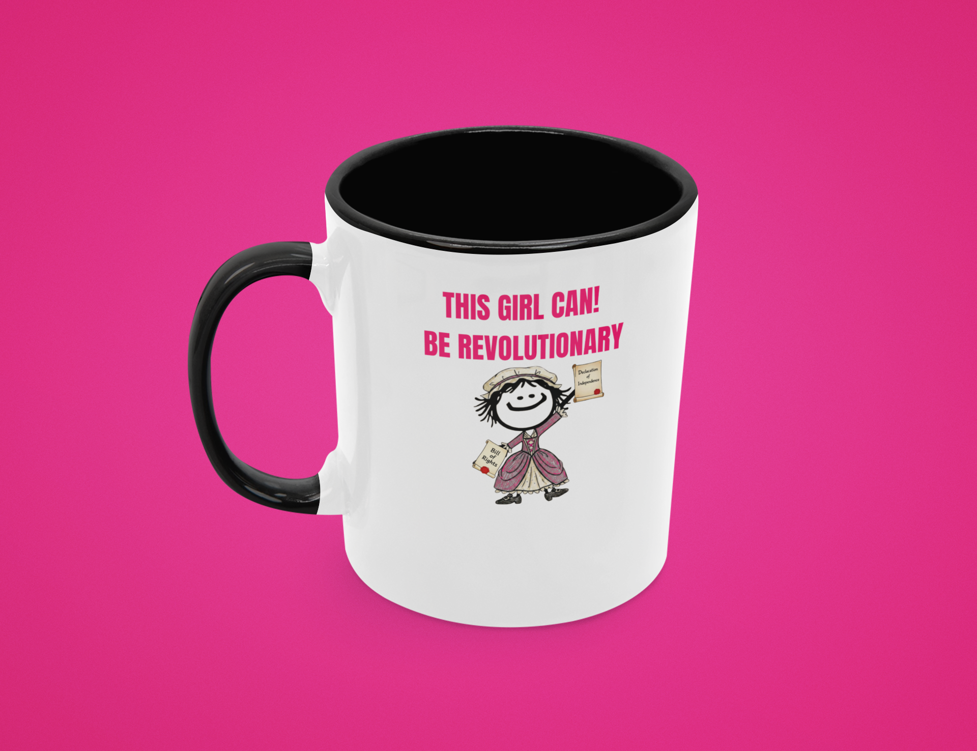 NEW! Limitedd Edition This Girl Can! Be Revolutionary Mug with Color Inside