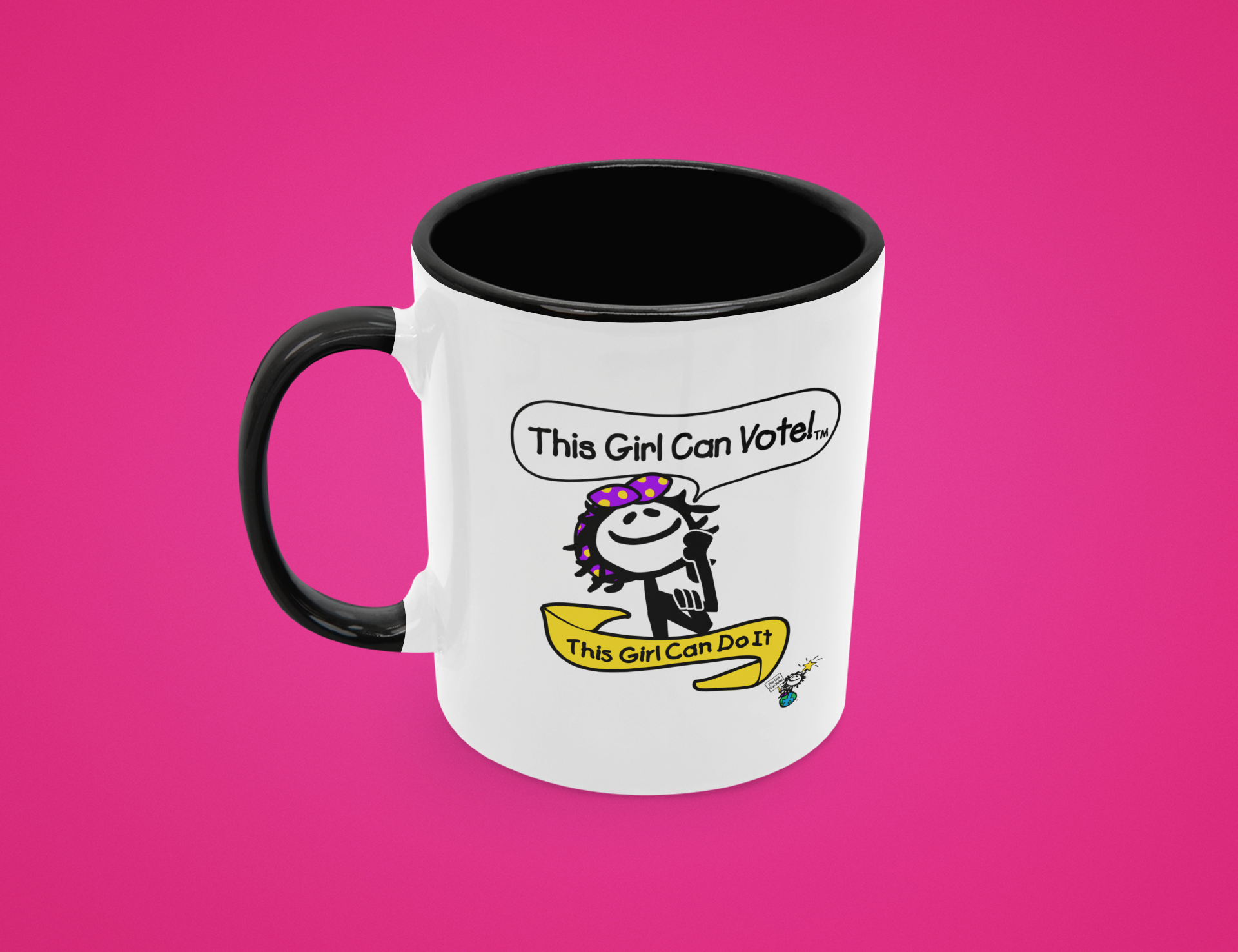 This Girl Can! Vote Mug with Color Inside