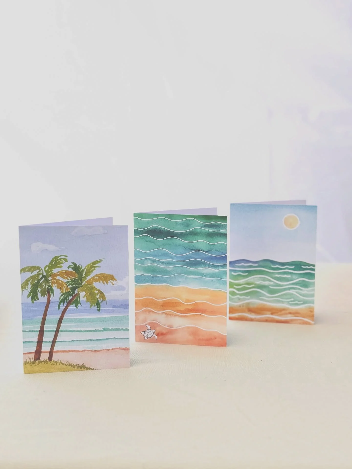 New this week 🌊✨

I finally added Art Cards to my stall &mdash; printed in Australia on 100% recycled paper.
And the cello bags are biodegradable &amp; home compostable!! 

Each one is made from my coastal watercolour paintings. 

&bull; $6 each
&bu
