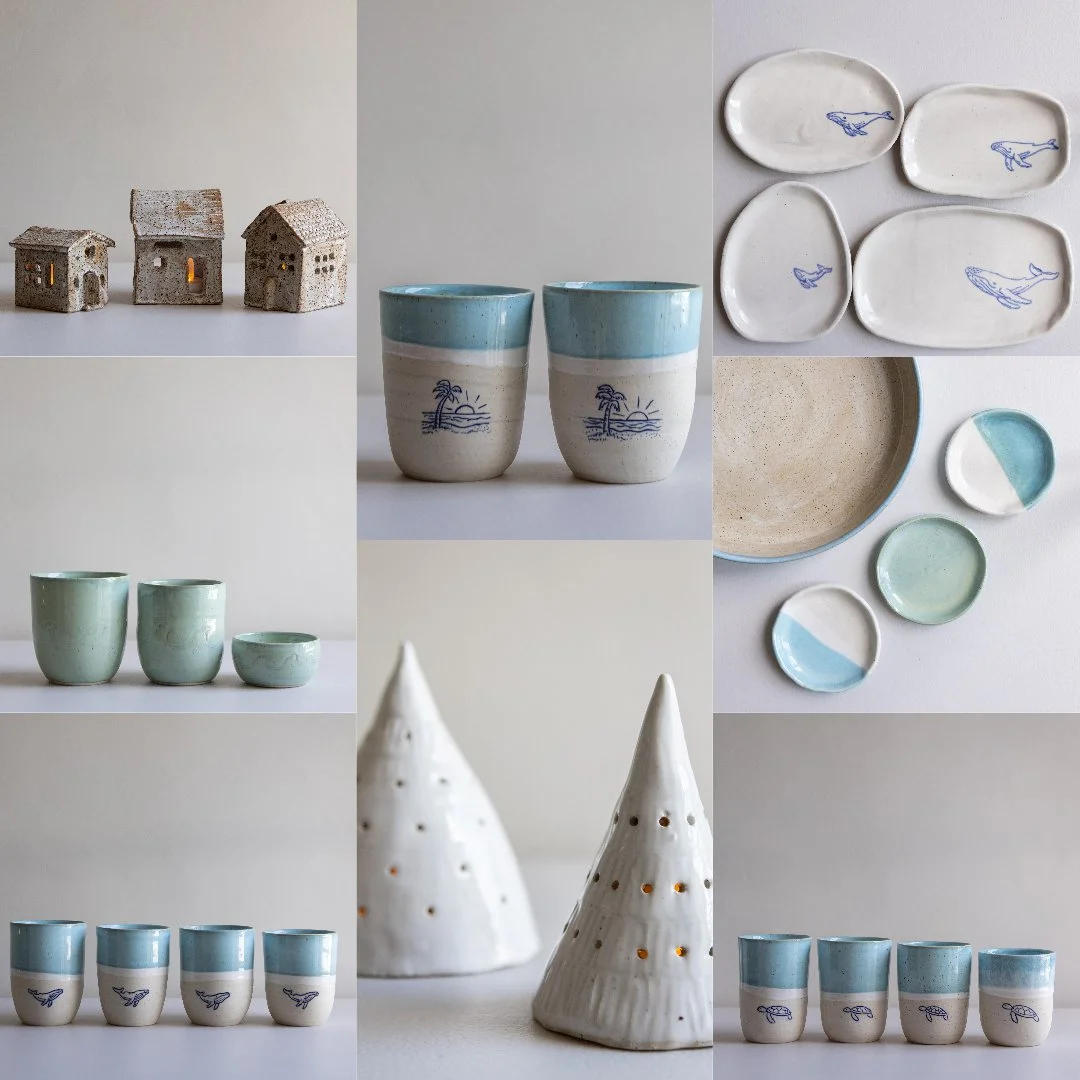 Last market of the year tomorrow 🌊

A mix of mini houses, small Christmas trees, cups,  dishes.
All handmade, small batch, and almost ready to head out in the morning.

Mona Vale Village Park
8:30am&ndash;1pm

If you&rsquo;ve been meaning to pop by,