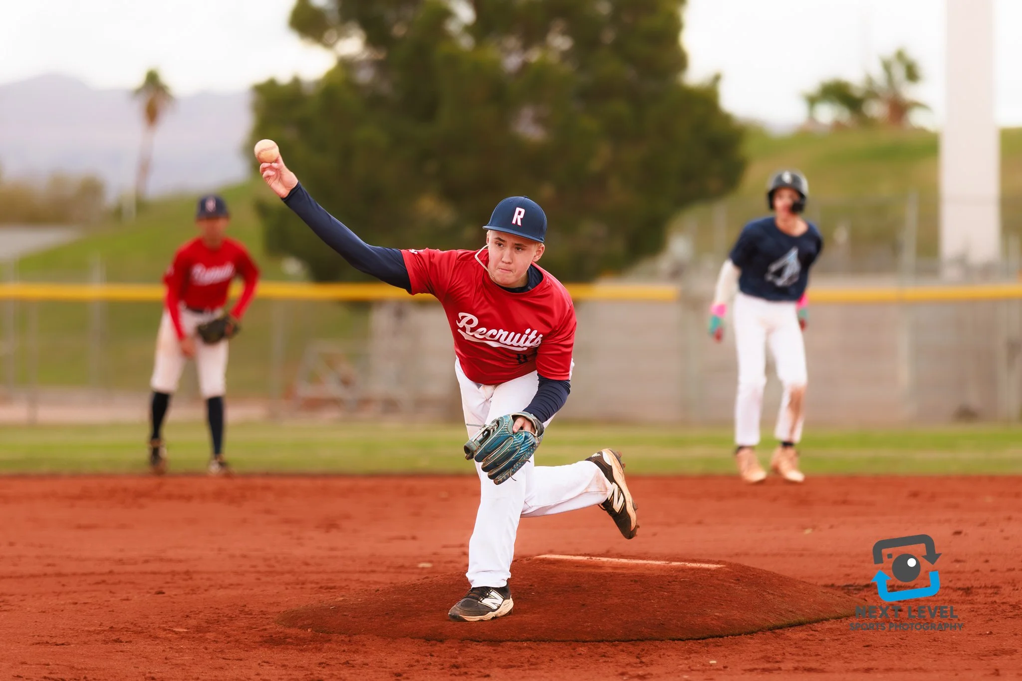 Garrett Gallegos Pitching in the PG Veterans Day Classic Championship Game