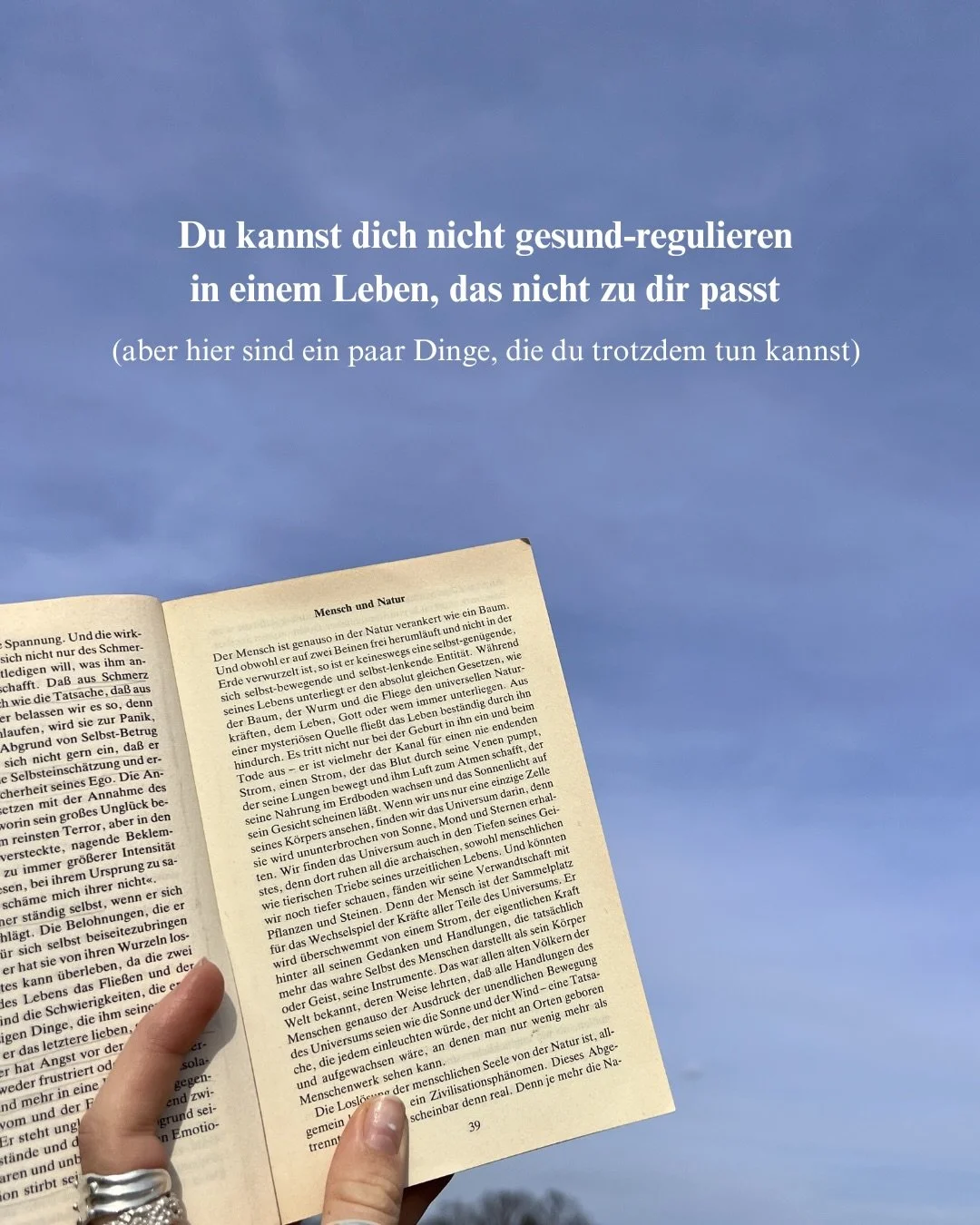 Wirklich was &auml;ndern > Tools ❤️&zwj;🩹

STRESS
REGULATON
NERVENSYSTEM
SLOWLIVE
GANZHEITLICH
PSYCHOSOMATISCH
SURVIVAL MODUS