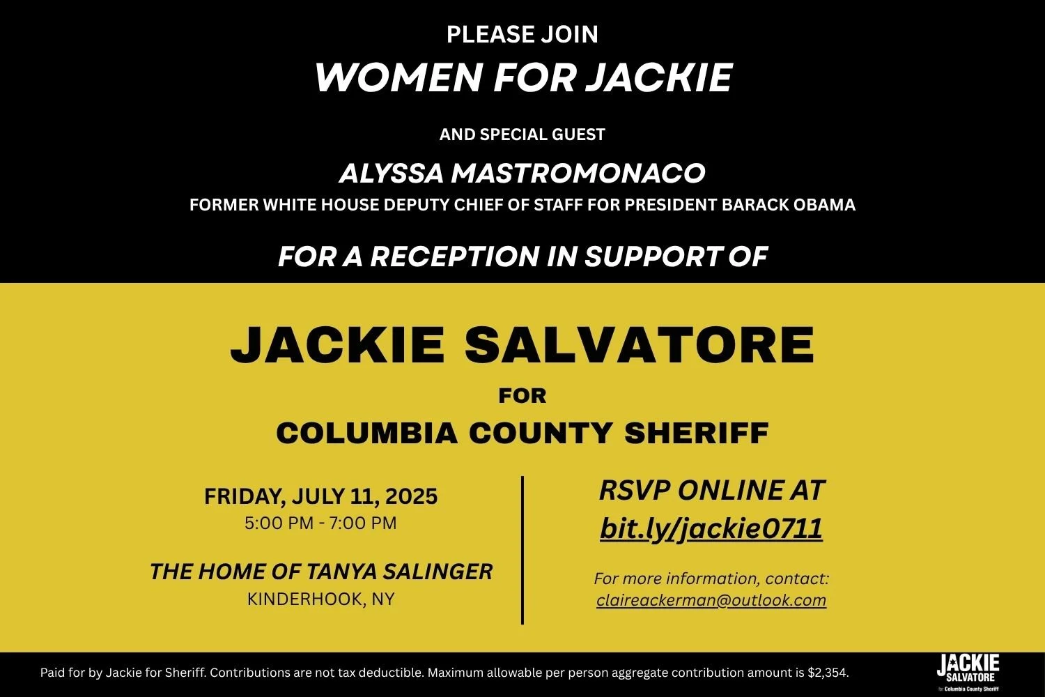 Women for jackie reception