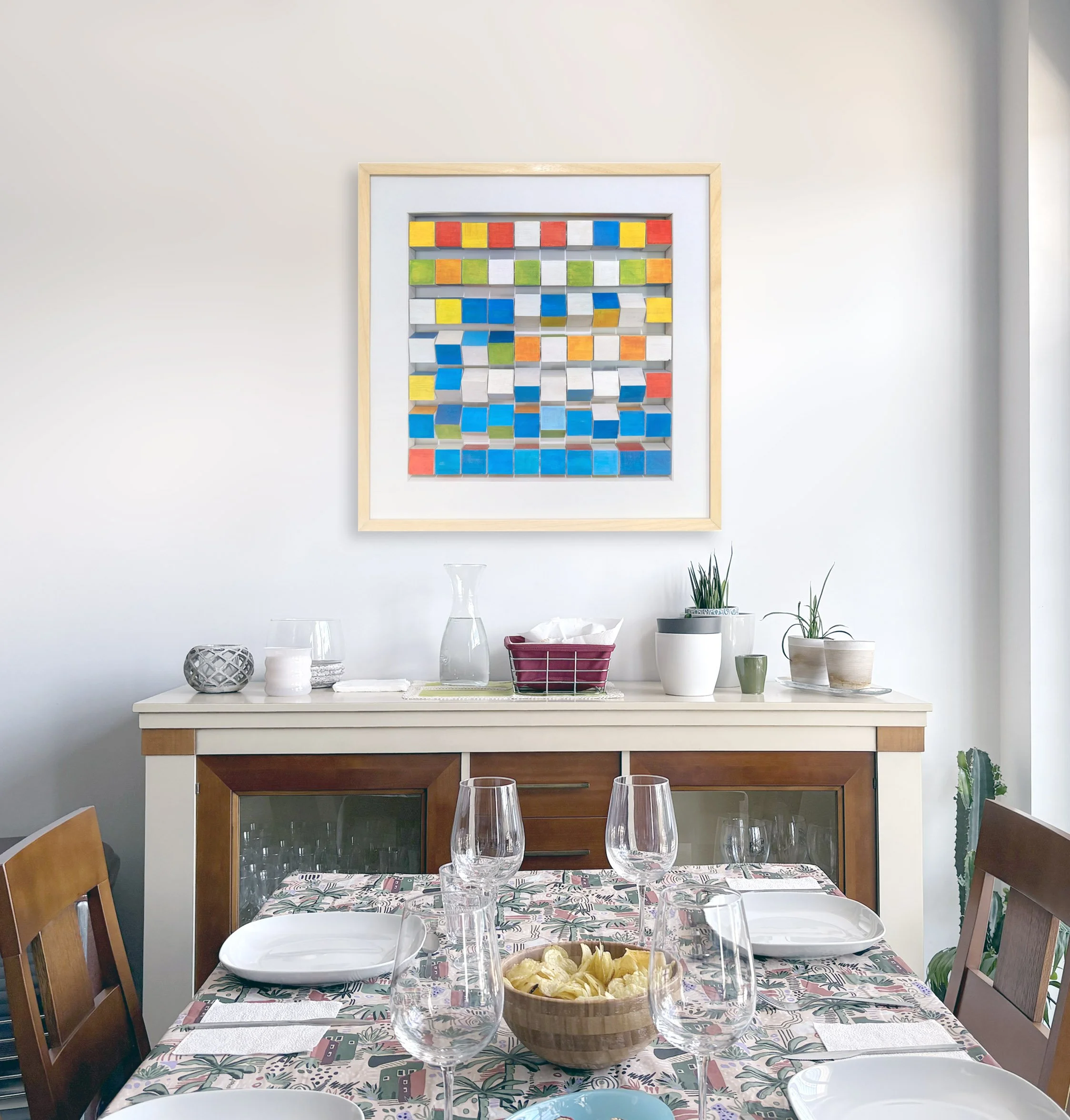 Blue & White | Chromatic Cubes Series