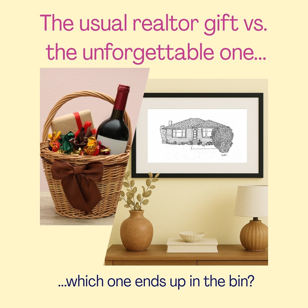 You help clients buy their dream home. 
So why end it with a gift they&rsquo;ll forget in a week?

Wine gets drunk. Vouchers expire.
But a hand-drawn portrait of their home?
That gets framed. Admired. Remembered.

✅ Personalised
✅ Affordable
✅ Shippe