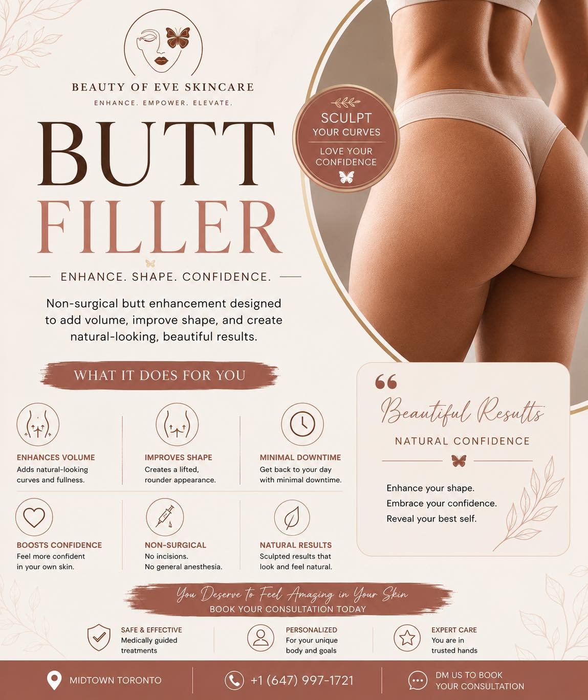 ✨ Not just curves&hellip; it&rsquo;s confidence.

Butt Filler is a non-surgical solution designed to enhance volume, shape, and give you natural-looking, beautiful results.

✔️ Instant, natural results
✔️ Enhances shape &amp; fullness
✔️ No surgery, 