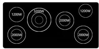 Viking RVEC3456BSB00 45-inch electric cooktop with six QuickCook™ surface elements and stainless steel trim.