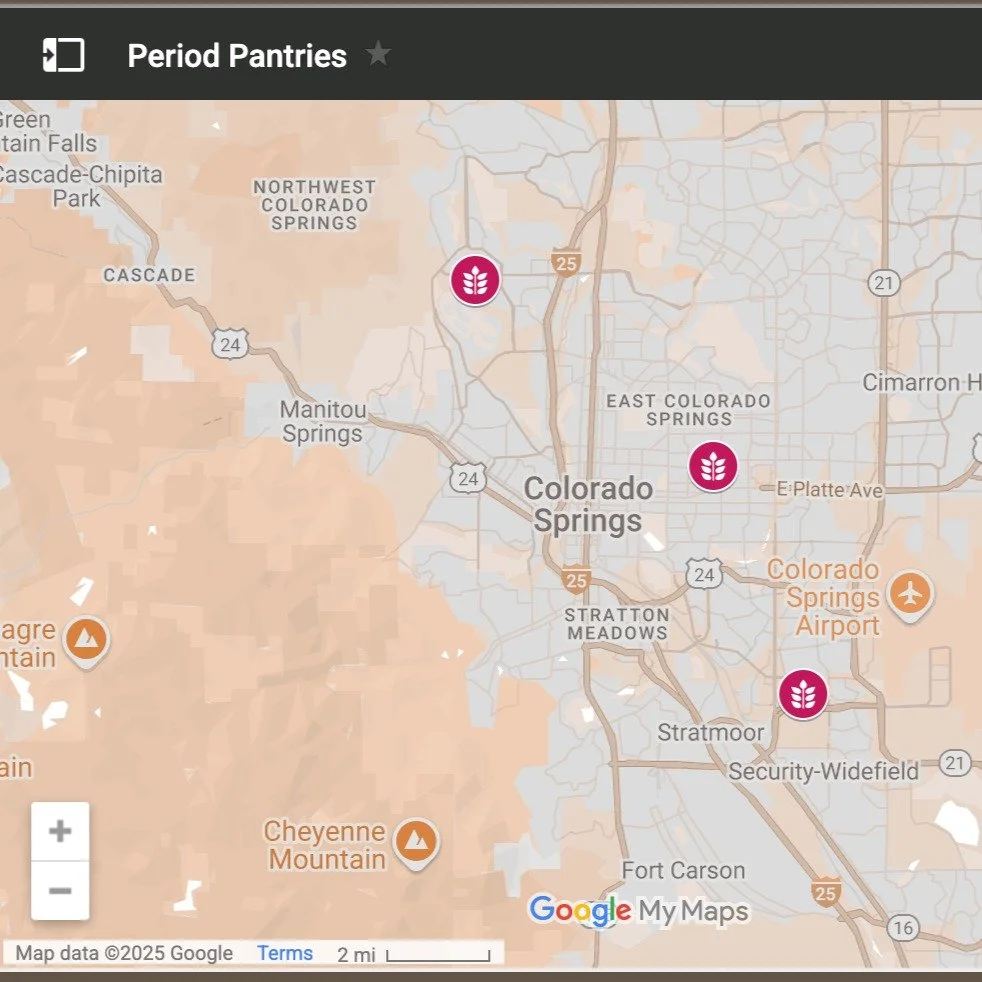 Did you know we have an interactive map showing where all of our period pantries are located. Check back frequent as we are always adding new locations. 
https://www.periodpossible.org/map