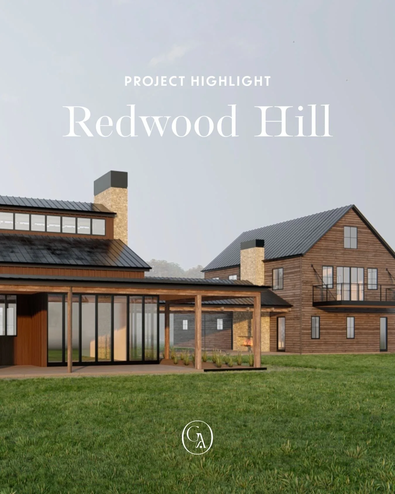 Redwood Hill, in progress 🤍 Nestled high above Santa Rosa with sweeping valley views on three sides, this rustic-modern retreat is the third phase of a long-term vision for our clients&rsquo; wine country escape.
Designed for weekends filled with fa