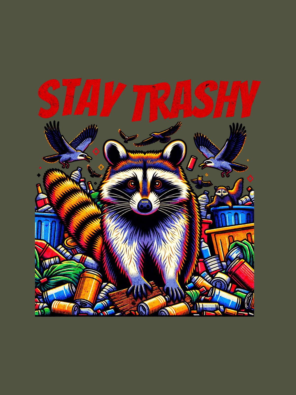 Stay Trashy - Military Green.png