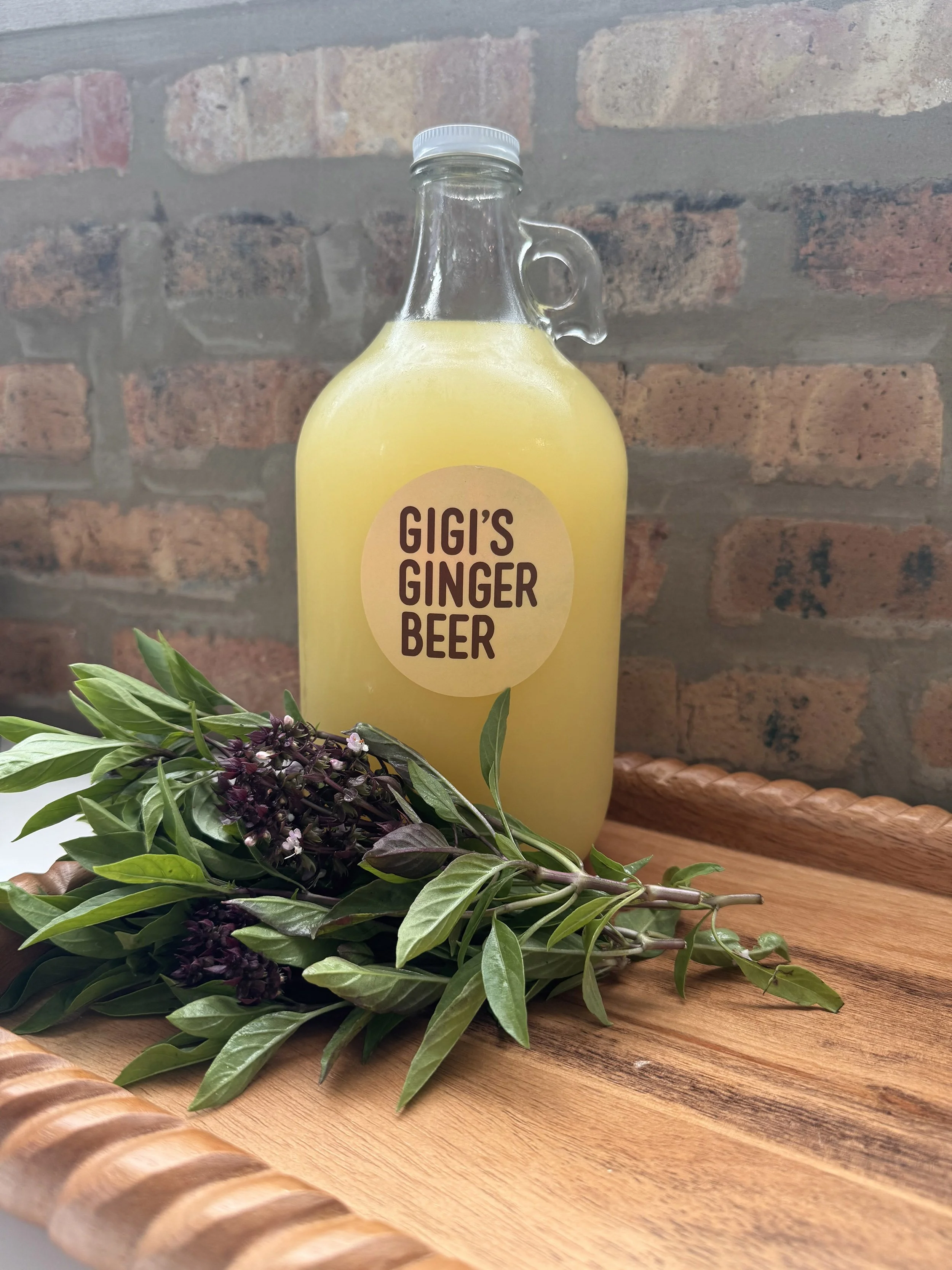 64oz growler - basil