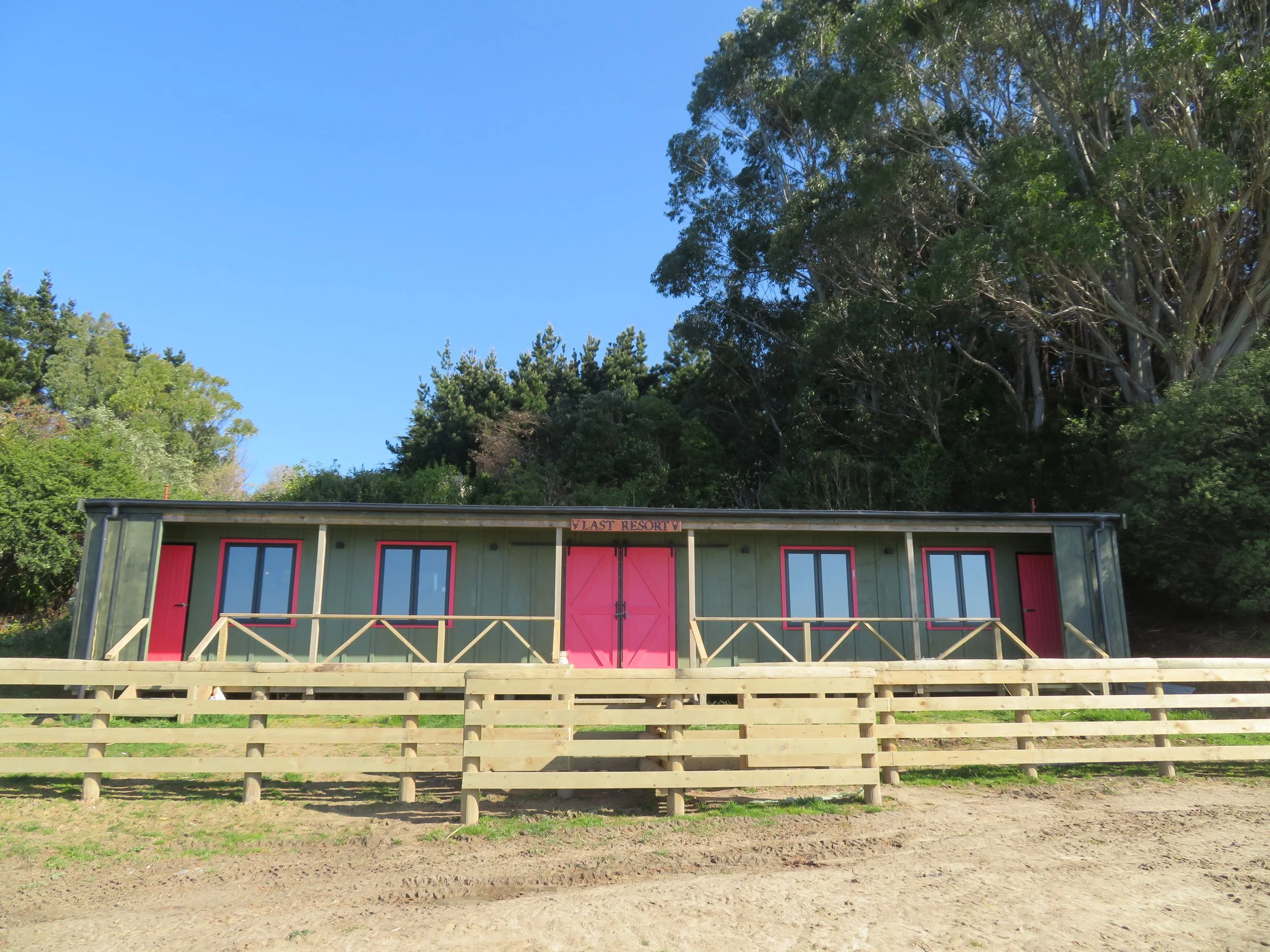 Accommodation at The Last Resort trail, Tora, Wairarapa.
