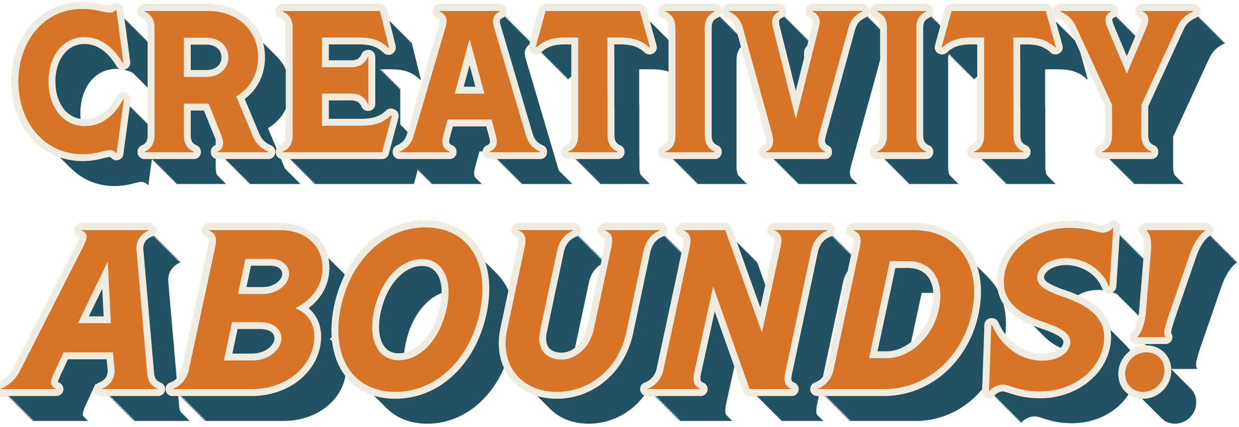 Text reading 'Creativity Arounds!'