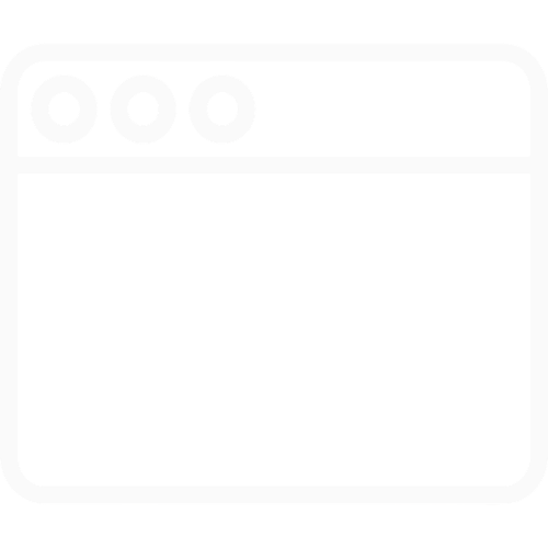 Web browser window with code brackets and a pen tool icon.