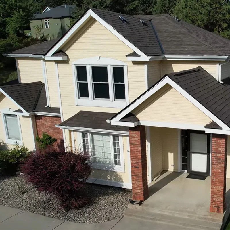 roof replacement coeur d'alene ID by CAC roofing ariel shot
