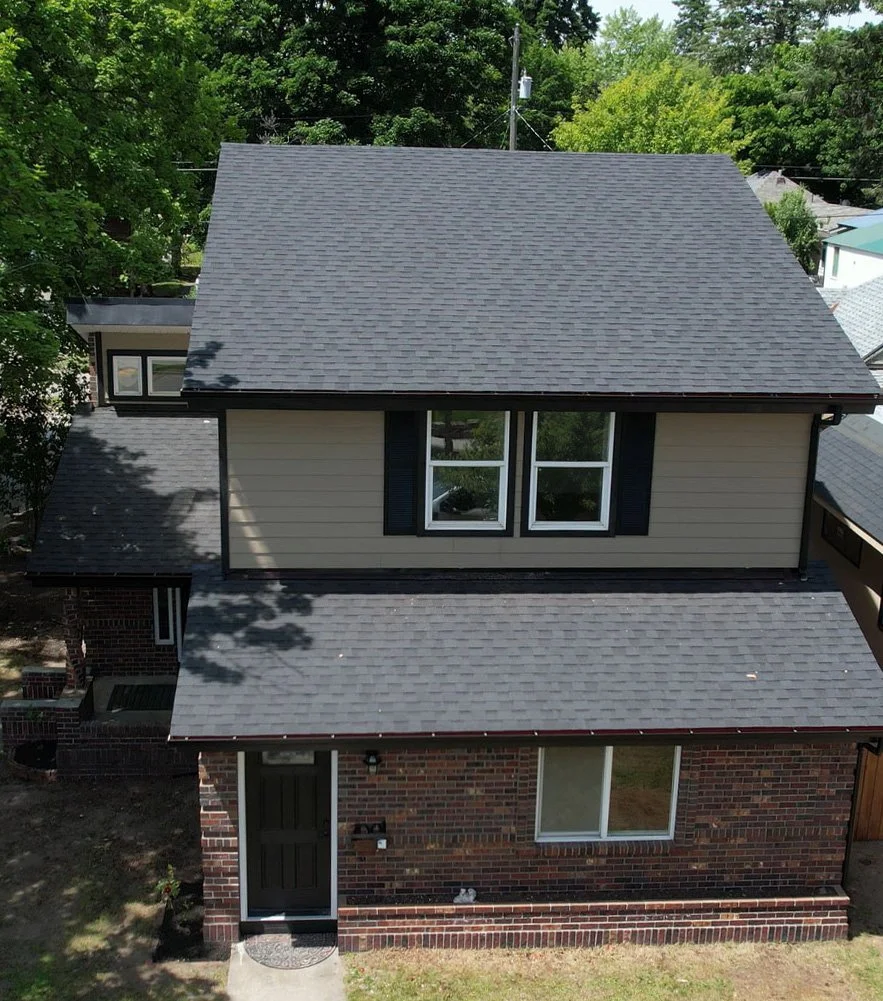 Roof replacement on 6th st Coeur d'Alene Idaho by roofing company CAC roofing 83814